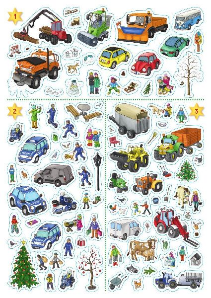 Mein Sticker-Adventskalender