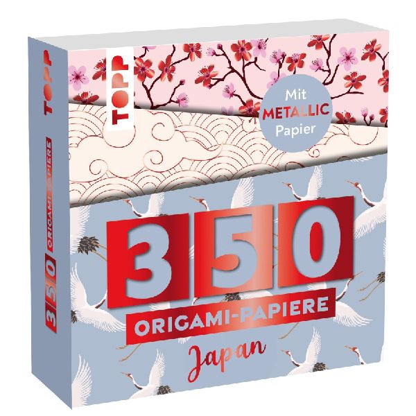 350 Origami-Block Japanische Motive