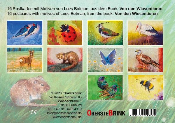 Von den Wiesentieren - Ein Postkartenbuch