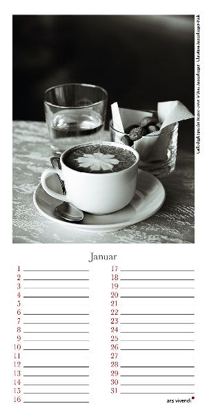 Geburtstagskalender Espresso, Cappuccino & Co.
