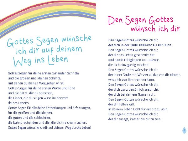 Die schönsten Taufgebete