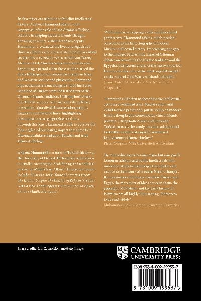 Late Ottoman Origins of Modern Islamic Thought