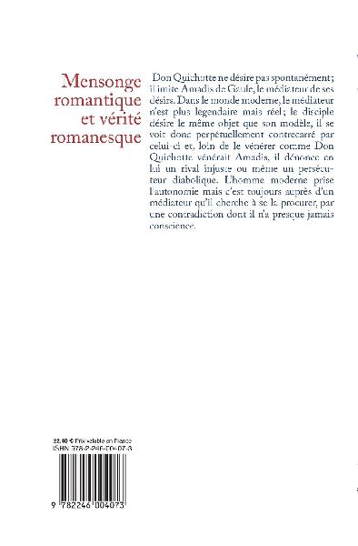 Mensonge romantique et vérité romanesque