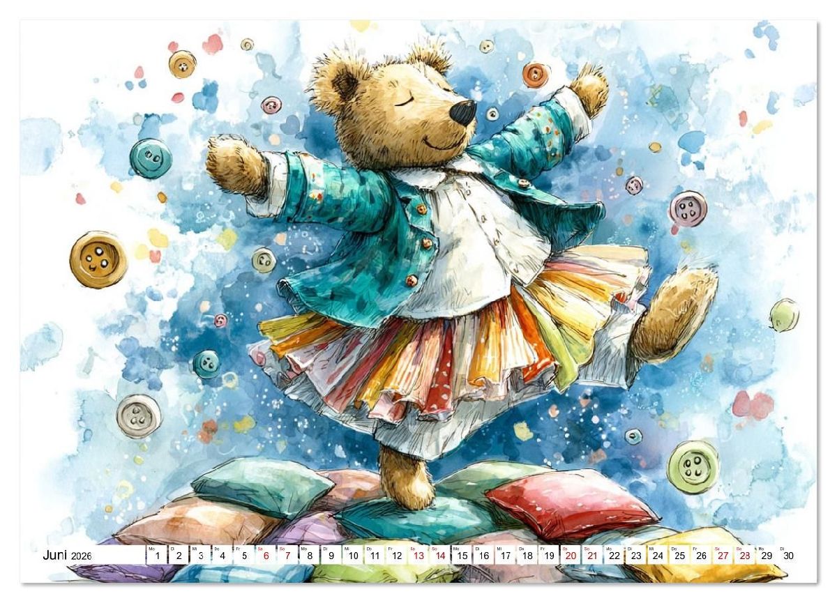 Das geheime Leben flauschiger Freunde (hochwertiger Premium Wandkalender 2026 DIN A2 quer), Kunstdruck in Hochglanz