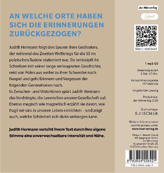 Ich möchte zurückgehen in der Zeit