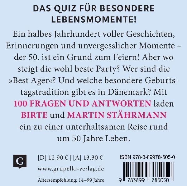 50. Geburtstag. Das Quiz