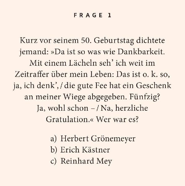50. Geburtstag. Das Quiz