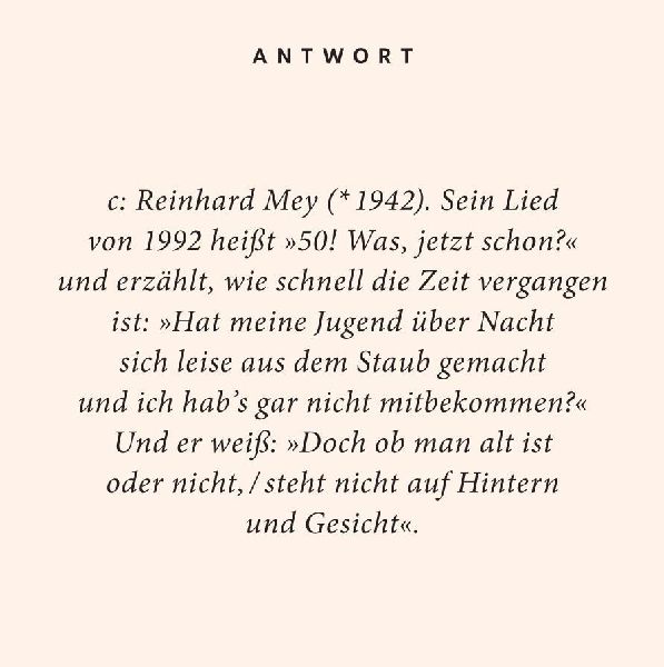 50. Geburtstag. Das Quiz