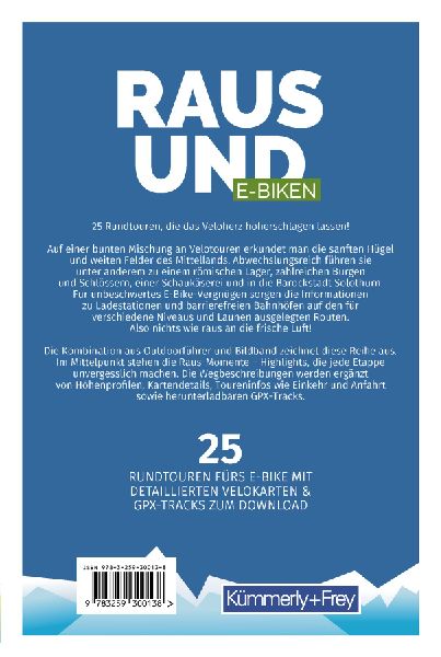 Kümmerly+Frey Raus und E-Biken Mittelland - E-Bikeführer