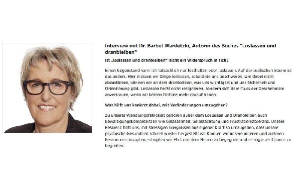 Loslassen und dranbleiben