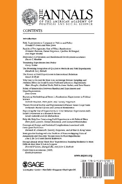 Field Experiments in Comparative Politics and Policy