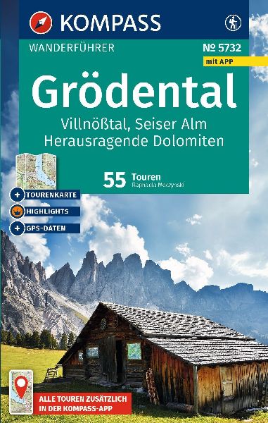 KOMPASS Wanderführer Grödental, Villnößtal, Seiser Alm, He...