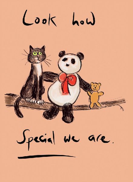 The Panda, the Cat and the Dreadful Teddy