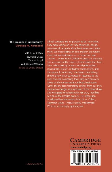 The Sources of Normativity
