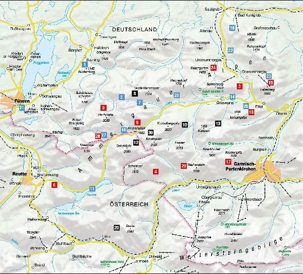 Wanderungen für jede Jahreszeit Ammergauer Alpen