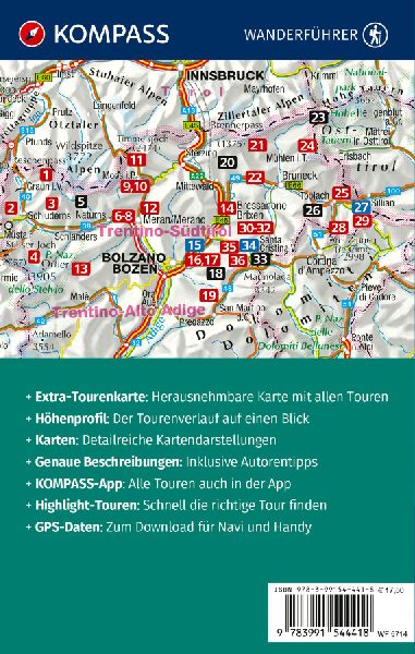 KOMPASS Wanderführer Südtiroler Hüttenwanderungen, 36 Touren mit Extra-Tourenkarte