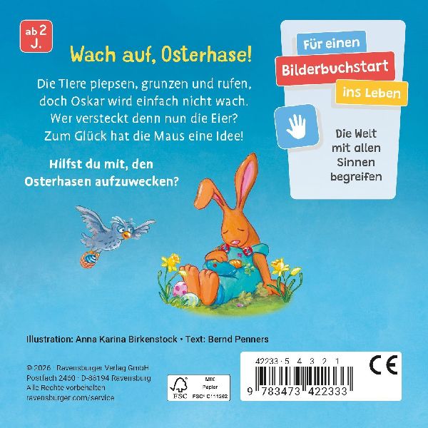 Aufgewacht, lieber Osterhase: Mein Oster-Mitmachbuch