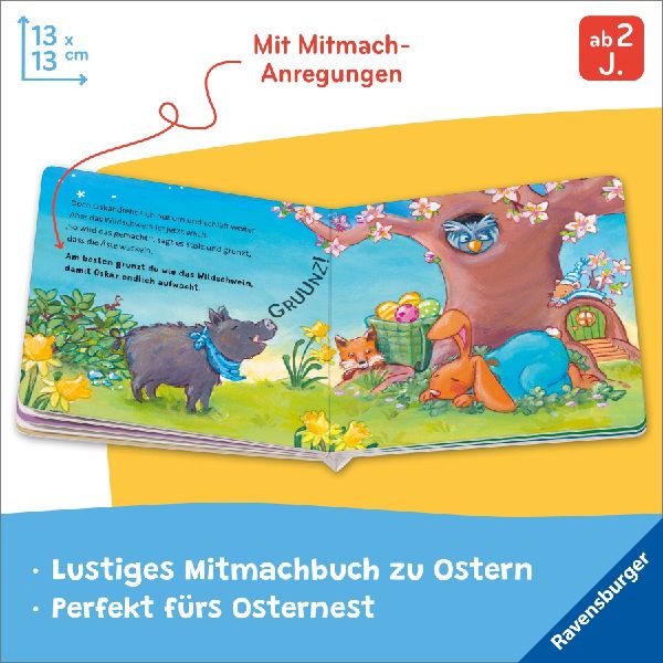 Aufgewacht, lieber Osterhase: Mein Oster-Mitmachbuch