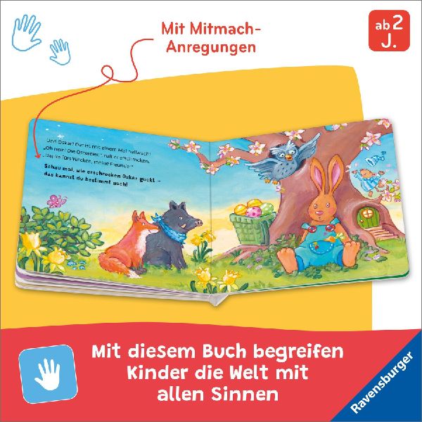 Aufgewacht, lieber Osterhase: Mein Oster-Mitmachbuch