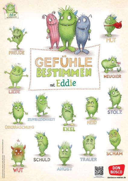 Das große Gefühle-Bestimmungsposter mit Eddie, dem Gefühlem...