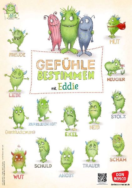 Das große Gefühle-Bestimmungsposter mit Eddie, dem Gefühlemonster
