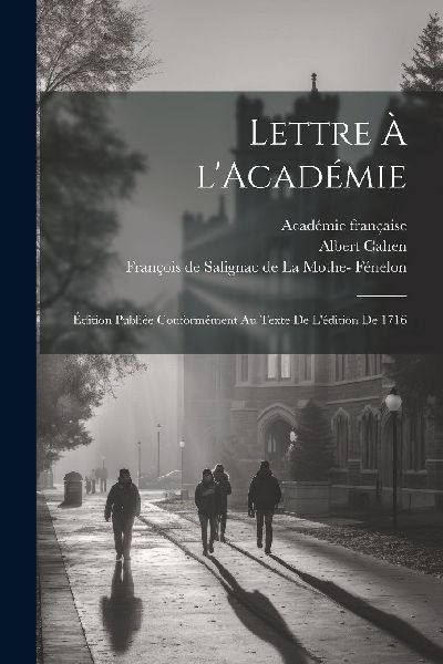 Lettre à l'Académie