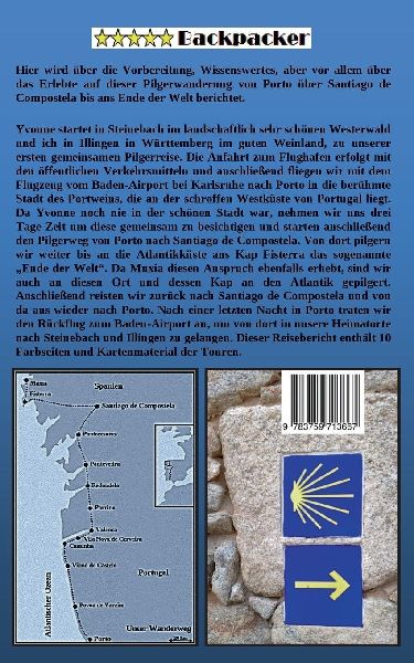 Pilgerweg Porto Santiago de Compostela bis ans Ende der Welt