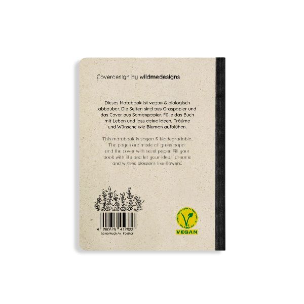 matabooks - Nachhaltige Notizbücher A6 Samenbuch "Feather"