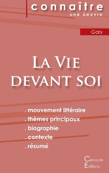 Fiche de lecture La Vie devant soi de Romain Gary (Analyse lit...
