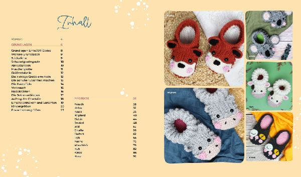 Tierisch gemütlich - Amigurumi-Hausschuhe häkeln für Klein und Groß