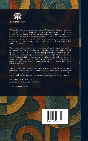 Ocellus Lucanus on the Nature of the Universe; &C. &C. &C.