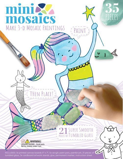 Mini Mosaics Whimsical Sea Friends