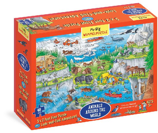 My Big Wimmelpuzzle--Animals Around the World Floor Puzzle, 48...