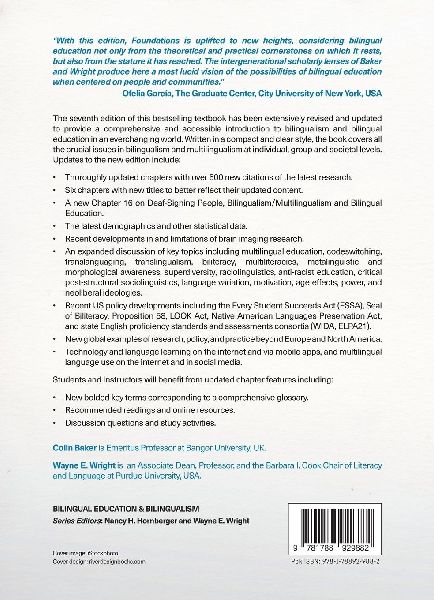 Foundations of Bilingual Education and Bilingualism