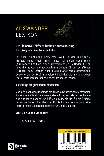 Staatenlos: Auswander Lexikon