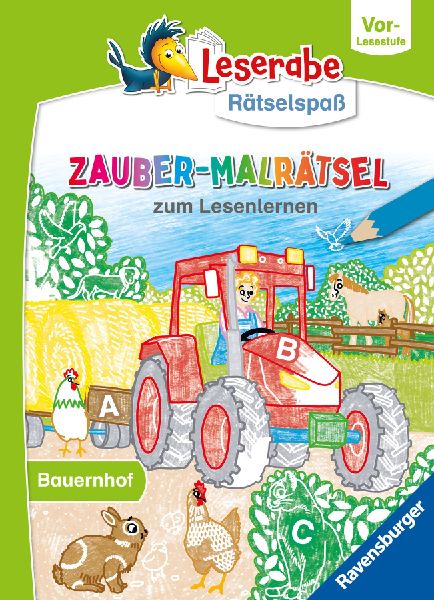 Leserabe Rätselspaß - Zauber-Malrätsel zum Lesenlernen: Bau...