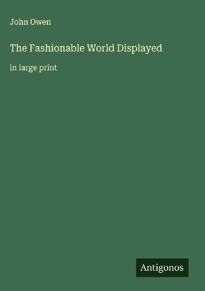 The Fashionable World Displayed