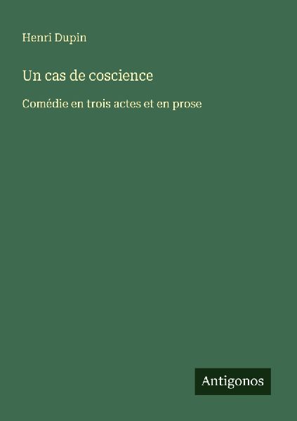 Un cas de coscience