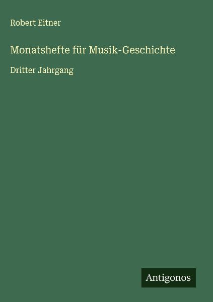 Monatshefte für Musik-Geschichte