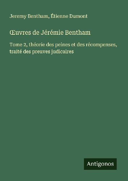 ¿uvres de Jérémie Bentham