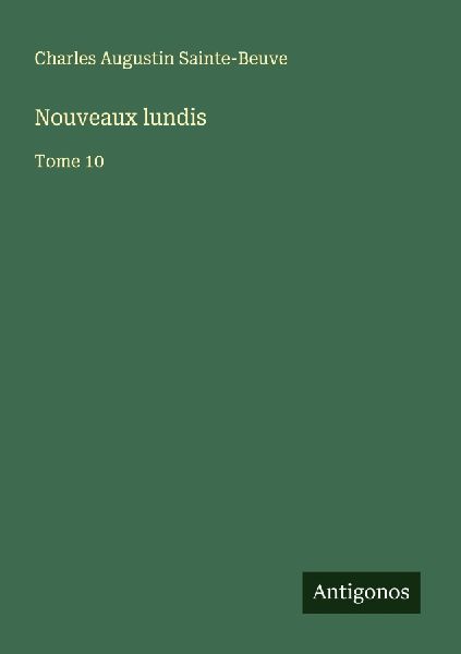 Nouveaux lundis