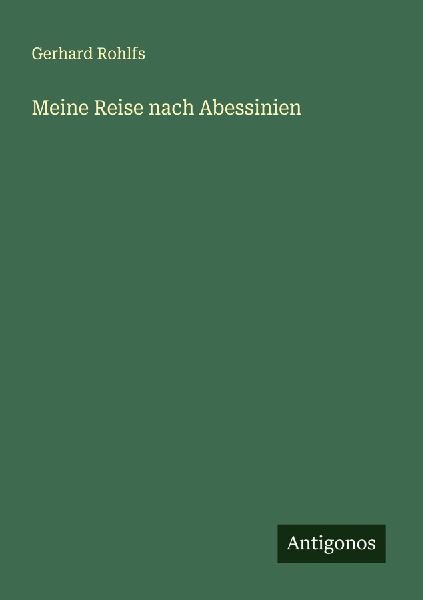 Meine Reise nach Abessinien