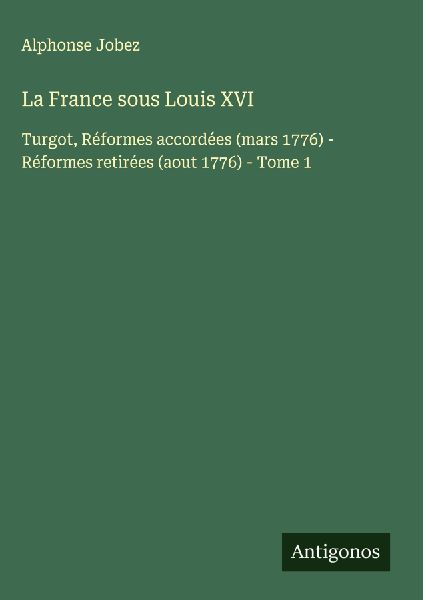 La France sous Louis XVI