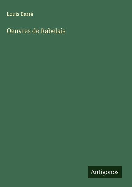 Oeuvres de Rabelais