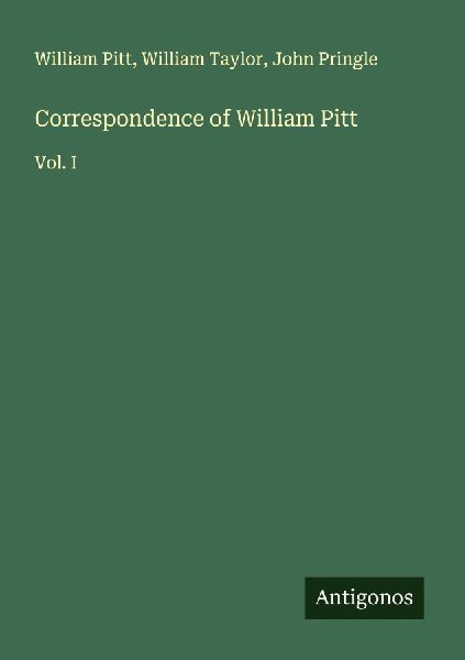 Correspondence of William Pitt