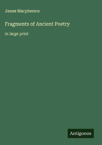 Fragments of Ancient Poetry