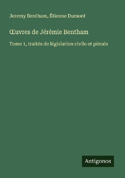 ¿uvres de Jérémie Bentham