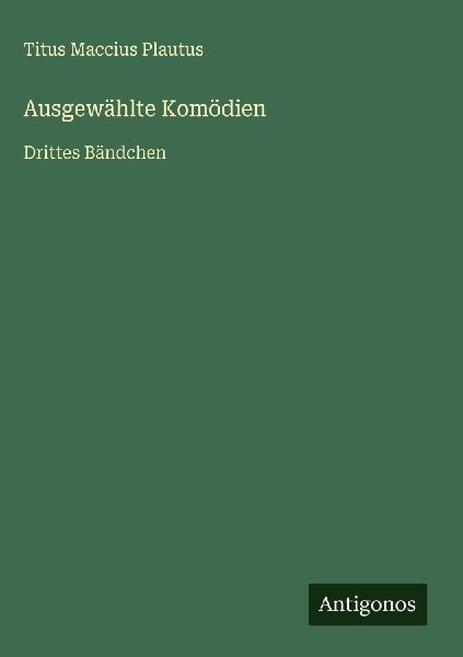 Ausgewählte Komödien