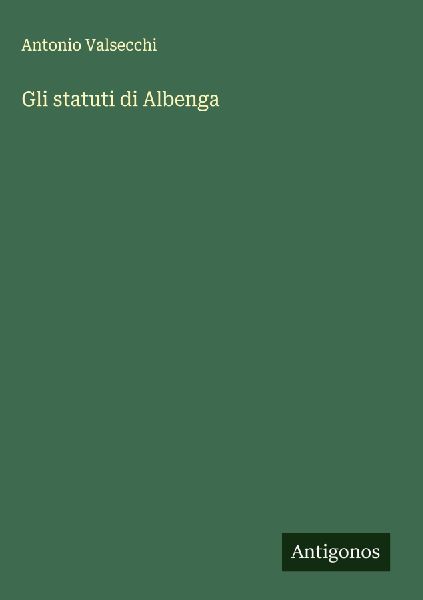 Gli statuti di Albenga