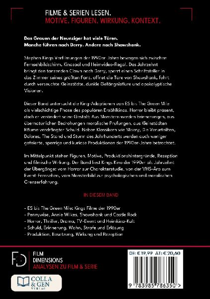 Stephen King - Die Filme, Band 2: 1990 bis 1999 (Ein Film Dimensions Buch)